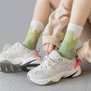 Socken Frühling und Herbst aus reiner Baumwolle, Damen, einfarbig, weich, Mode, Mädchen, schwarz, weiß, Lolita, lustig, koreanisch, die ganze Saison