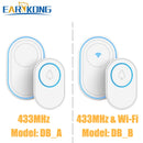 Wifi-Türklingel-Alarmsystem Intelligentes drahtloses Türklingel-Strobe Tuyasmart-App 58 Sound-kompatible 433-MHz-Drahtlosdetektoren