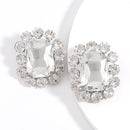 Pauli Manfi New Fashion Damen Strass Multicolor Ohrringe Elegante Damen Persönlichkeit Super große Ohrstecker