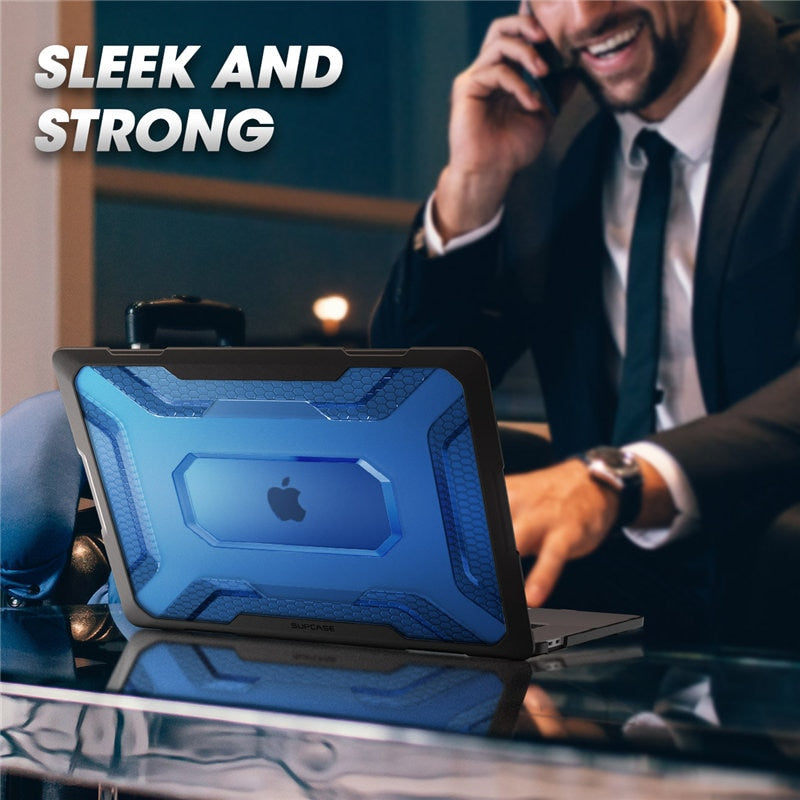 Para MacBook Pro 16 Funda A2141 (versión 2019) Serie UB Funda de parachoques de TPU recubierta de goma delgada con barra táctil y Touch ID