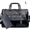 Männer Leder Schwarz Aktentasche Business Handtasche Messenger Bags Männliche Vintage Umhängetasche Herren Große Laptop Reisetaschen Hot XA177ZC