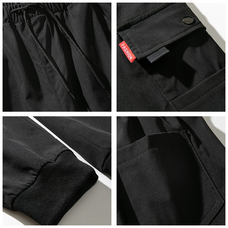 CHAIFENKO Hip Hop Cargo Pants Men New Fashion Harajuku Streetwear Multi Pocket Joggers Trousers Men Casual Harem Men Pants M-8XL