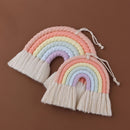 Nodic Style 8 Lines Hand-woven Rainbow Macrame Tapestry Baby Boys Baby Girls KIds Room Decor Wall hanging Decor Toys Home Decor
