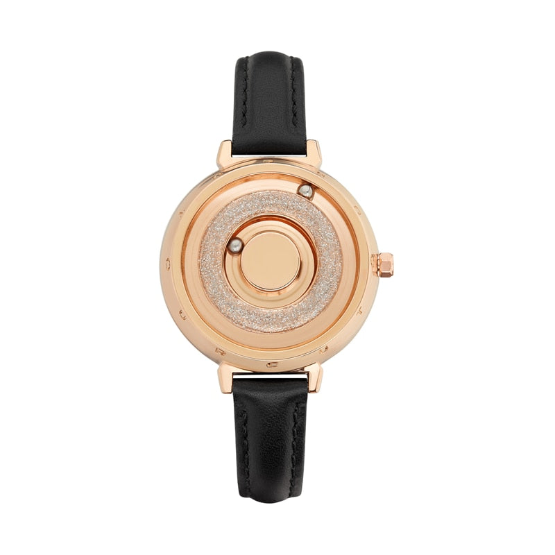 Eutour nuevo Original magnético Rosegold Trend reloj de mujer mujer estudiante cuarzo minimalista planta moda cinturón de acero inoxidable