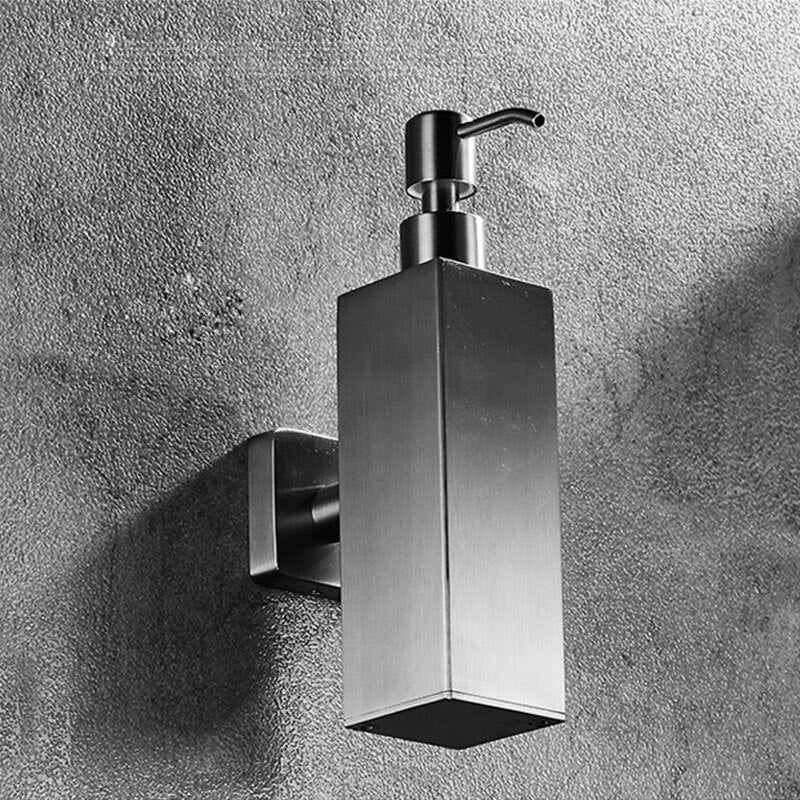 Dispensador de jabón de acero inoxidable 304, montaje en pared, dispensador de jabón líquido Manual, dispensador de champú para cocina y baño