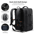 Mochila Fenruien para hombre, mochilas para ordenador portátil de 17,3 pulgadas, carga USB ampliable, mochila de viaje de gran capacidad con bolsa impermeable