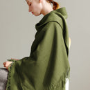 100% Wolle Schal Frauen Verdickung Kaschmir Winter Narben Tücher Mode Weibliche Pashmina Schals Übergroß Warmhalten Warps 300g