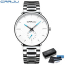 CRRJU Mens Watches Stainless Steel Men&
