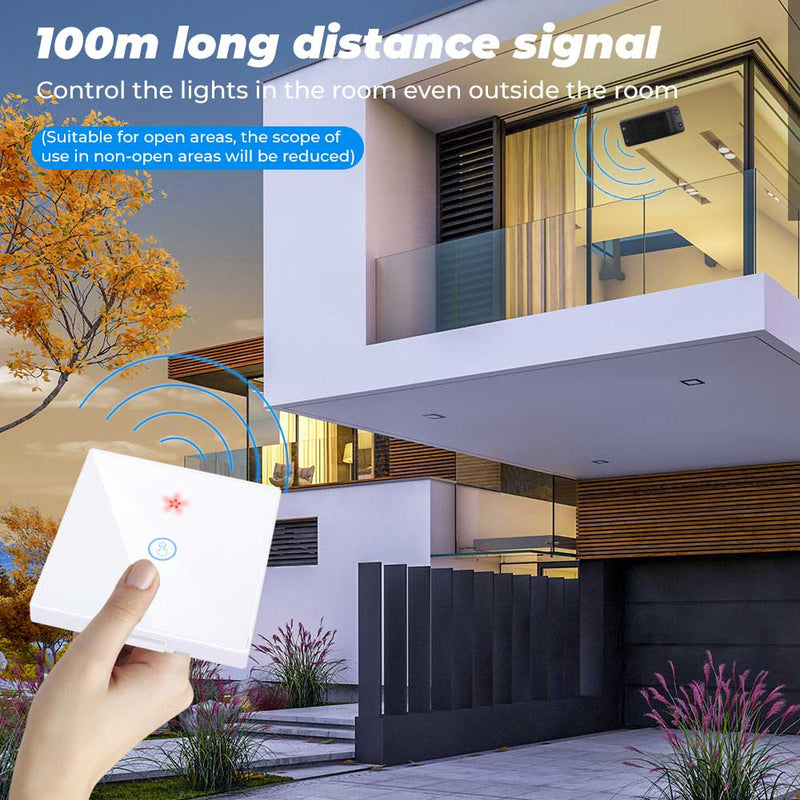 SMATRUL Tuya Smart Home APP WiFi Touch Schalter Licht RF 433 MHz Wandpanel DIY Relaismodul Timer Alexa Sockel Lampe 110-220V