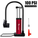 WEST BIKING 120 PSI Fahrradpumpe Passend für Presta Schrader Aluminiumlegierung Fahrrad Inflator Fußpedal Tragbare Bodenluftpumpe