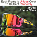 ACEXPNM Polarisierte Mountainbike Fahrradbrille Outdoor Sports Fahrradbrille UV400 4 Linsen Fahrradbrille Herren Damen Sonnenbrille