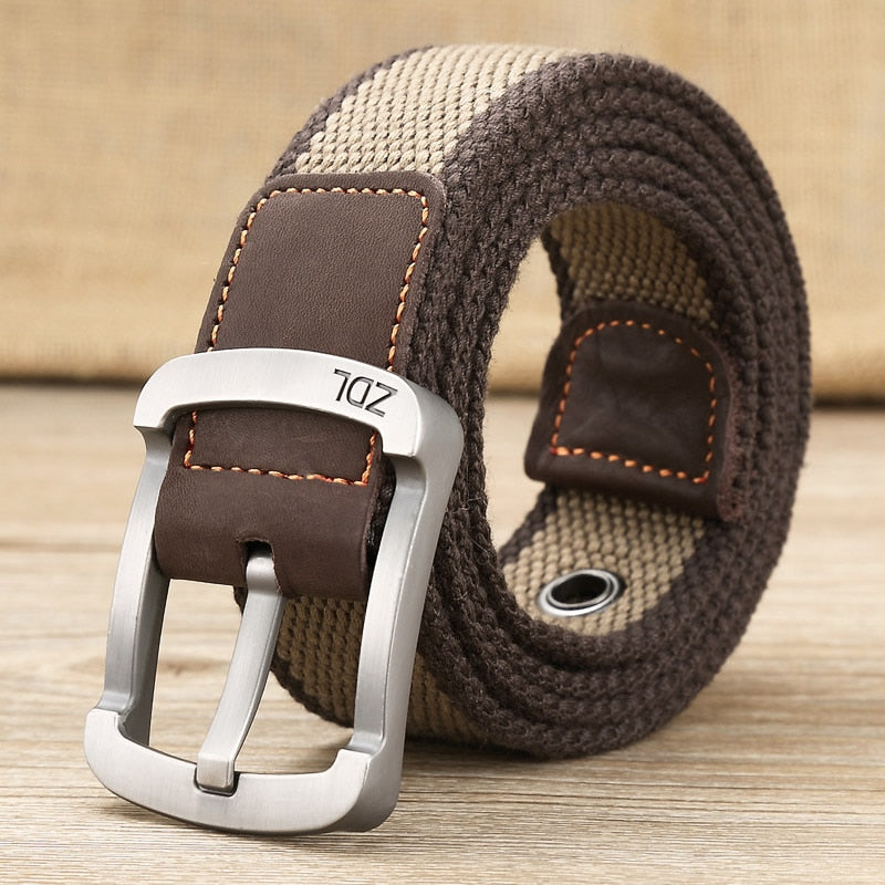 MEDYLA Canvas Belt Outdoor Tactical Belt Unisex High Quality Canvas Belts for Jeans Male Luxury Casual Straps Ceintures