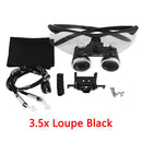 Lupas dentales Lupa dental Laboratorio dental Lupas médicas Aumento Binocular 2.5 / 3.5x Faro delantero 3W / 5W por separado