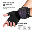 SkangDuke 1 Paar Laser Slip Shock Atmungsaktiv Angeln Wandern Motorrad Gel Radfahren Halbfinger Handschuhe Männer Frauen Outdoor Sport