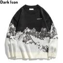 DARK ICON Mountain Sweater Men Women Korean Style Men&