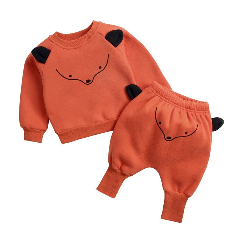 Baby Clothing Sets Autumn Winter Baby Boy Cartoon Pullover Sweatshirt Top + Pant Infant Clothes Set Toddler Girl Outfit Suit