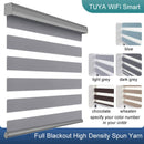 TUYA Smart Control Motorized Zebra Shades Customized Size WiFi Motor Electric Roller Blinds Compatible with Alexa Google Home