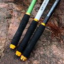 GHOTDA, nuevo diseño, caña de pescar giratoria blanca FRP + cañas de pescar telescópicas de fibra de carbono 2,1-3,6 M