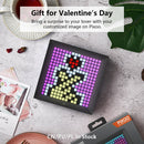 Divoom Pixoo Digitaler Bilderrahmen-Wecker mit programmierbarer LED-Anzeige für Pixelkunst, Neonlicht-Schild-Dekor, Neujahrsgeschenk 2021