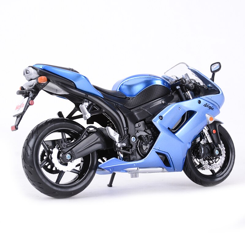 Maisto 1:12 Kawasaki Ninja ZX-6R Blue Die Cast Vehicles Collectible Hobbies Motorrad Model Toys