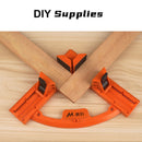 90-Grad-Eckklemme, rechtwinkliger Clip, Kunststoff, Einzelhanle, Doppelgriffklemmen für Holzbearbeitungsrahmen, Fotospannwerkzeuge