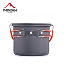 Widesea Camping Supplies Aluminium-Hängetopf, Küche zum Kochen im Freien, Antihaft-Kochgeschirr, 2 bis 3 Personen, für Tourismus, Wanderung, Picknick