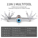 16-in-1-Fahrrad-Multifunktionswerkzeug, Kettenbrecher, Reifenheber, Inbusschlüssel, Radfahren, Fahrradwerkzeug, MTB-Wartung, Reparatur-Werkzeug-Set