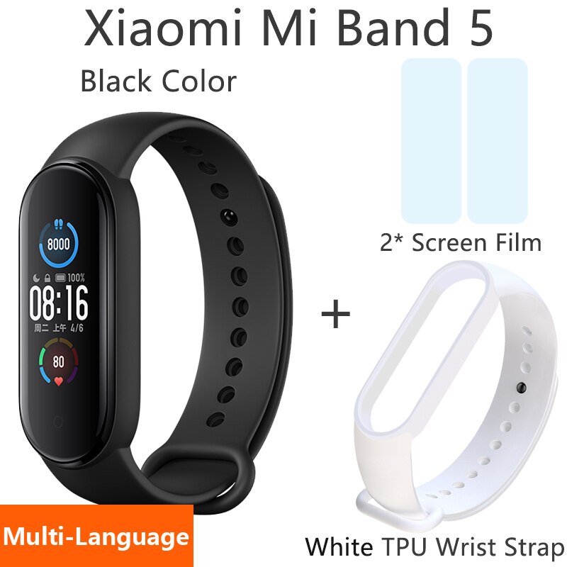 Reloj inteligente Original Xiaomi Mi Band 5, rastreador de actividad física con frecuencia cardíaca, pulsera, pantalla colorida, banda inteligente