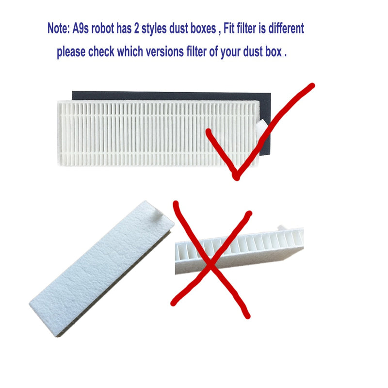 Hauptbürste Hepa-Filter Seitenbürste für Chuwi ilife A7 A9 A9S für Silvercrest SSR1 SSRA1 Staubsauger Teile Wischtuch