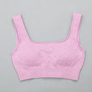 Legging deportivo de cintura alta, ropa deportiva para gimnasio para mujer, traje de Yoga para mujer sin costuras, conjunto de entrenamiento de alta elasticidad, Sujetador deportivo acolchado