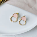 Pendientes de mujer temperamento geométrico Irregular de restauración de formas antiguas pendientes redondos pendientes de Metal al por mayor 002