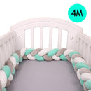 4M Baby Bett Stoßschutz Infant Wiege Kissen Kissen Zopf Knoten Stoßstange Krippe Stoßstange Tour De Lit Bebe Tresse Raumdekoration