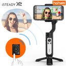 Hohem iSteady X2 3-Achsen-Gimbal-Stabilisator für Smartphone, mit Fernbedienung Faltbarer Telefon-Gimbal für iPhone 13 Pro Max/Samsung