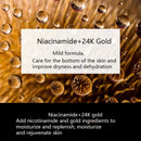 24K Gold Skin Care Set 5 PCS mit Box Face Toner Essence Cream Nicotinamid Anti-Aging Serum Facial Cleanser Kit für Damen M