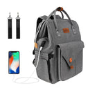 Mochila para pañales, bolsas impermeables para pañales de viaje, bolsa para pañales de gran capacidad, elegante y duradera para el cuidado del bebé