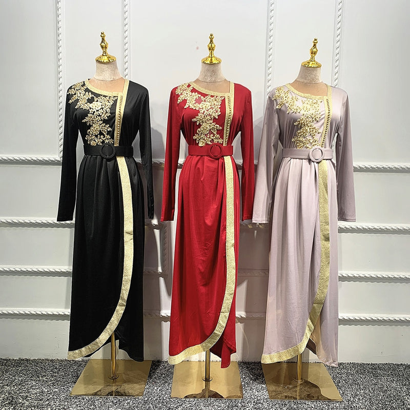 Robe Vetement Femme Abaya Dubai Turquía Moda musulmana Vestido Islam Ropa Vestidos Abayas para mujeres Vestidos Musulman De Mode