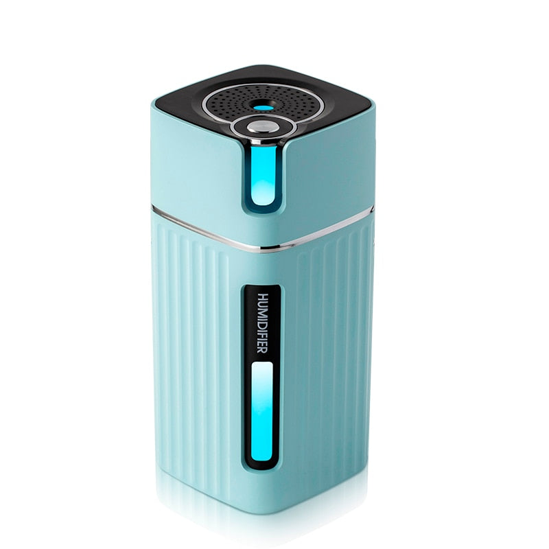 Humidificador de aire USB portátil de 300ML, difusor de agua con luz para el hogar, coche, Humidificador fresco ultrasónico, Mini generador de niebla, nebulizador