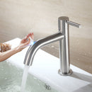 Touch-Waschtischarmatur SDSN SUS304 Edelstahl-einzelner kalter Badezimmer-Waschtisch-Hahn-Sensor-Schwarz-Waschtisch-Hahn-Touch-Control-Armaturen