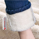 Super warme, dünne Lammwoll-Jeans für Damen plus samthohe Taillen-Denim-Hosen koreanische Mode verdicken Bleistift Vaqueros Pantalones