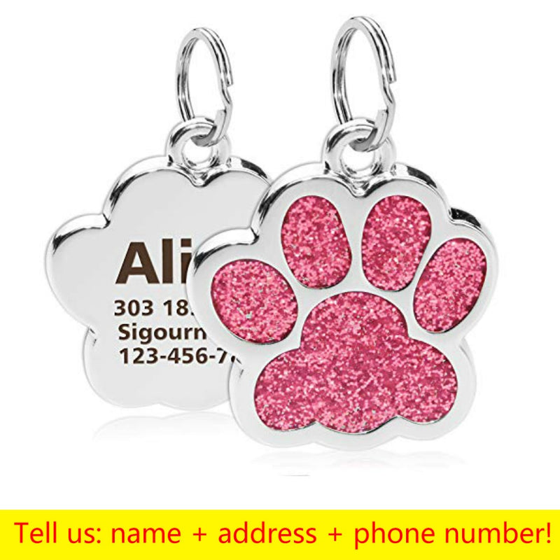 Etiquetas de identificación de mascotas personalizadas, nombre de mascota grabado, número de dirección, Collar para perro y gato, colgante para mascotas, Collar para cachorros y gatos, accesorios para Collar con amuleto