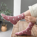 5 Paare/Los Frauen-beiläufige Socken-Art- und Weisepunkt-Socken-Persönlichkeits-nette bequeme Tupfen-Socken-japanische Kawaii-Socken