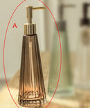 WHYOU 1 Stück Glasflasche Handwaschflüssigkeit Emulsion Seifenspender Retro Flasche Badezimmer Dekoration Zubehör