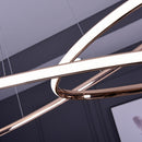 NEO-Glanz-Goldchrom überzogene moderne geführte Pendelleuchten für Esszimmerküchenraum-Bargeschäft-Deckenlampe 90-260V Freies Verschiffen