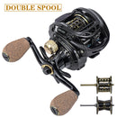 GBC200 142g ultraligero fibra de carbono BFS Baitcasting carrete de pesca carrete doble cebo de pesca carrete de fundición suave carrete de pesca UL