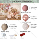Doubled Dust Pink Boho Wedding Engagement Decoration Chrome Rose Gold Nude Balloons Garland Ballon Arch Global Birthday Decor