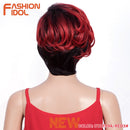 Short Wavy Wig Synthetic Hair Wigs Ombre 10 Inch Bob Wigs For Black Women Ombre Blonde Heat Resistant Cosplay Wigs Free Shipping