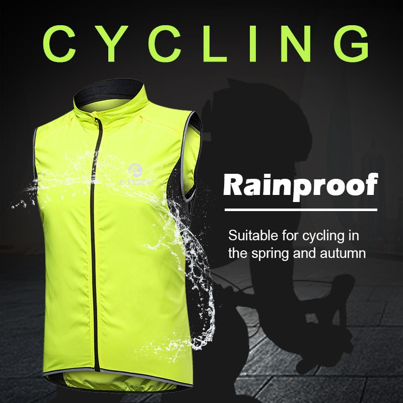 X-TIGER Windproof Cycling Vest Rainproof Sleeveless Reflective Safety Vest MTB Bike Jacket Outdoor Sport Quick-Dry Rain Jacket