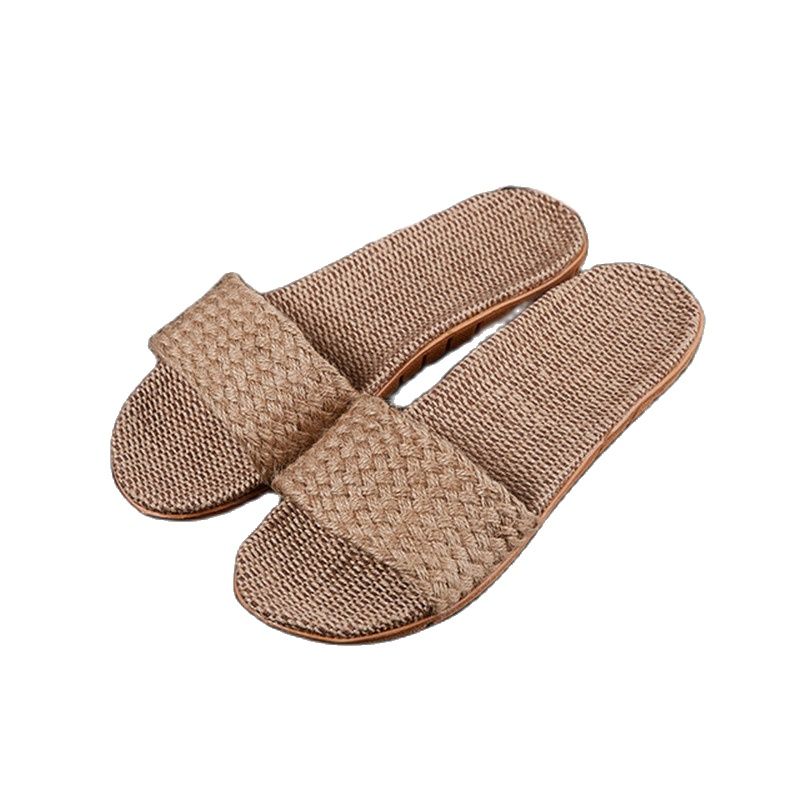 Suihyung Frauen Hausschuhe Weibliche Casual Flax Slides 13 Farben Leinen Gürtel Damen Sandalen Flip Flops Liebhaber Sommer Indoor Home Schuhe