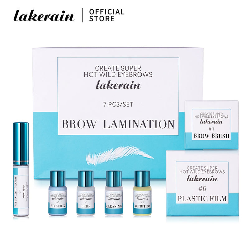 Lakerain Semi-permanent Brow Lift Kit Augenbrauen-Laminierungs-Set Styling Perming Setting Curling Brow Lamination Eyelash Perm Set