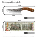 Cuchillo de Chef de 5 "6" 7 ", cuchillo de caza forjado para exteriores, cuchillo de cocina de acero inoxidable para carne, hueso, pescado, frutas, verduras, cuchillo de carnicero